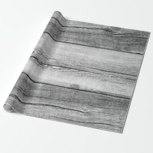 Rustic Country Wedding Barn Wood Wrapping Paper