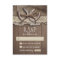 Rustic country wedding RSVP cards