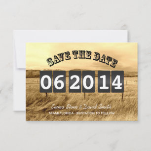 Rustic Country Wedding Save the Date Announcements
