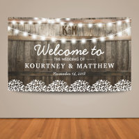 Rustic Country Wedding | String of Lights