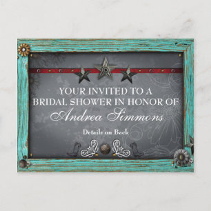 Rustic Country Western Bridal Shower Invite