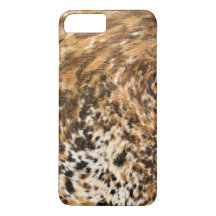 Rustic Country Western Long Horn Leather Pattern