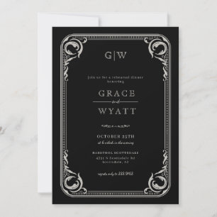 Rustic Country Western Rehearsal Dinner Invitation