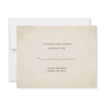 Rustic Country Western Wedding Reply Cards