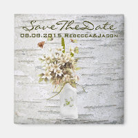 rustic country wildflower white birch wedding