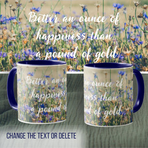 Rustic Countryside Cornflower Field Mug