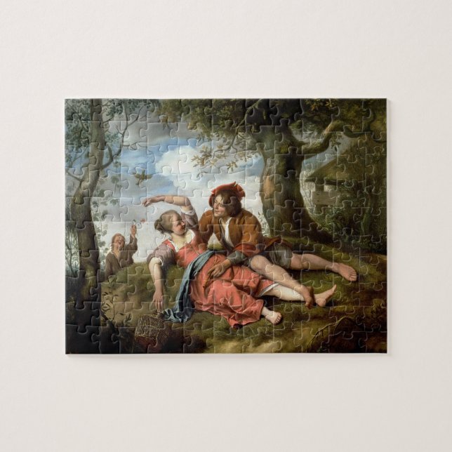 Rustic Courtship Jigsaw Puzzle (Horizontal)