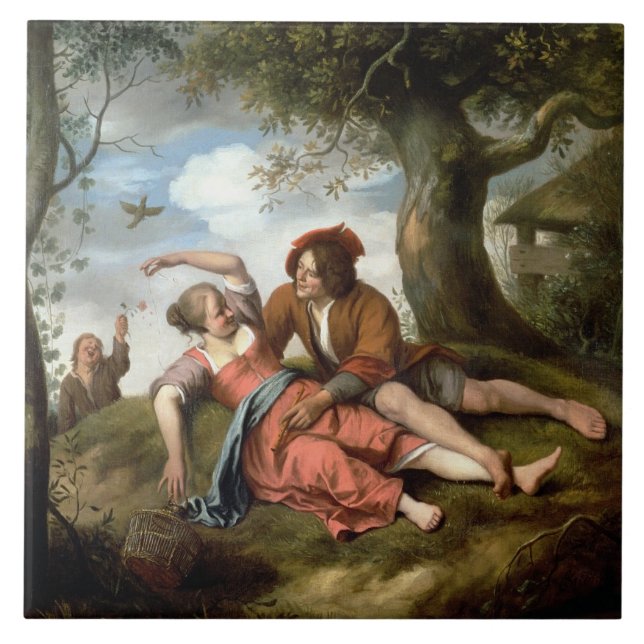 Rustic Courtship Tile (Front)