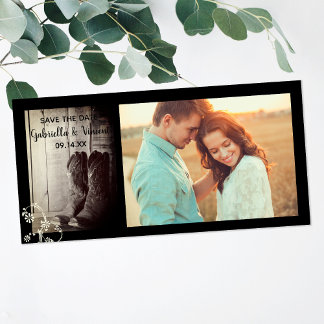 Rustic Cowboy Boots Floral Western Save the Date