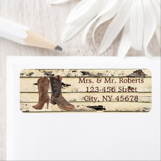 rustic Cowboy Boots Western country Wedding