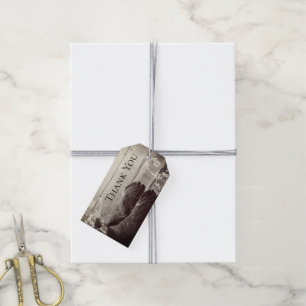 Rustic Cowboy Boots Western Quinceañera Thank You Gift Tags