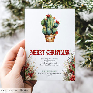 Rustic Cowboy Country Holiday Greeting Card
