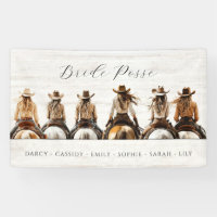 Rustic Cowgirl Bride Posse Bachelorette Party