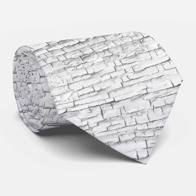 Rustic Crackled Paint Pattern Tie (Rolled)