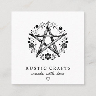 Rustic Crafts Business  Square Business Card
