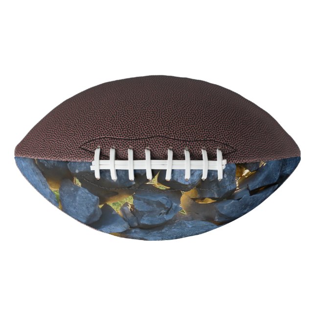 Rustic Croatian Stone Wall Photography  American Football (Front)