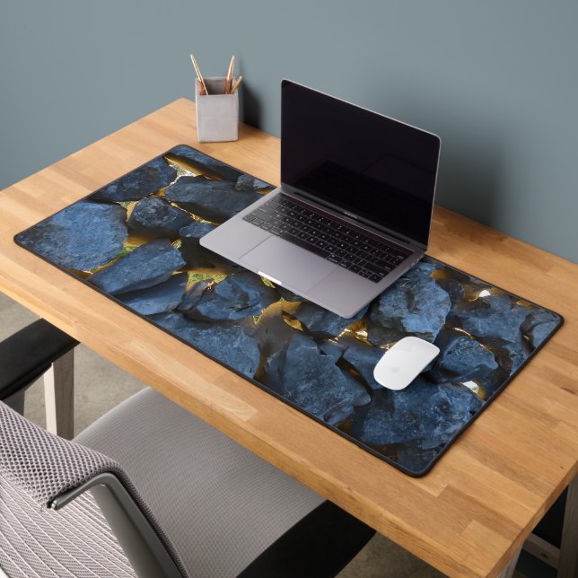 Rustic Croatian Stone Wall Photography  Desk Mat (Office 2)
