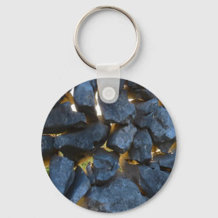 Rustic Croatian Stone Wall Photography  Key Ring