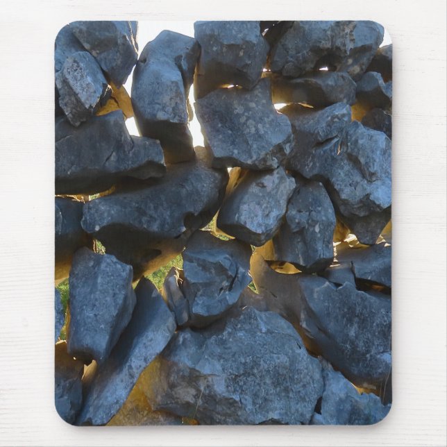 Rustic Croatian Stone Wall Photography  Mouse Mat (Front)