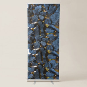 Rustic Croatian Stone Wall Photography Retractable Banner