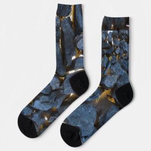 Rustic Croatian Stone Wall Photography Socks