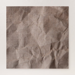 Rustic Crumpled Paper: Vintage Texture Jigsaw Puzzle