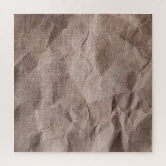 Rustic Crumpled Paper: Vintage Texture Jigsaw Puzzle