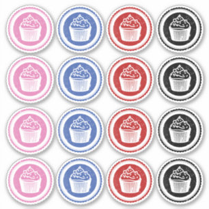 Rustic cupcakes labels