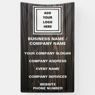 Rustic Custom Business Logo Website Promotional  B Banner