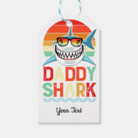 Rustic Daddy Shark Fathers Day
