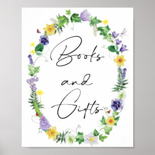 Rustic Daffodils and Wildflowers Books and Gifts Poster