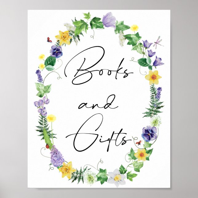 Rustic Daffodils and Wildflowers Books and Gifts Poster (Front)