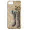 rustic damask western country cowboy boot