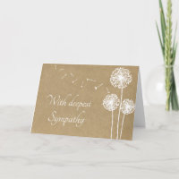 Rustic Dandelion Sympathy