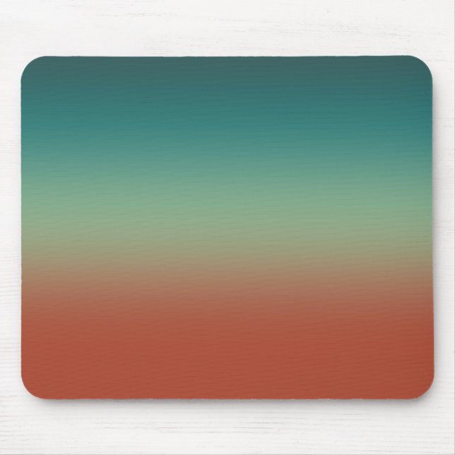 Rustic dark slate grey teal brown red gradient mouse mat (Front)