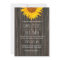 Rustic Dark Wood Background Sunflower Wedding