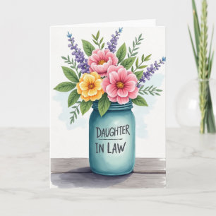 Rustic Daughter In Law Card