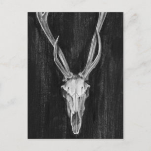 Rustic Deer Animal Head Postcard
