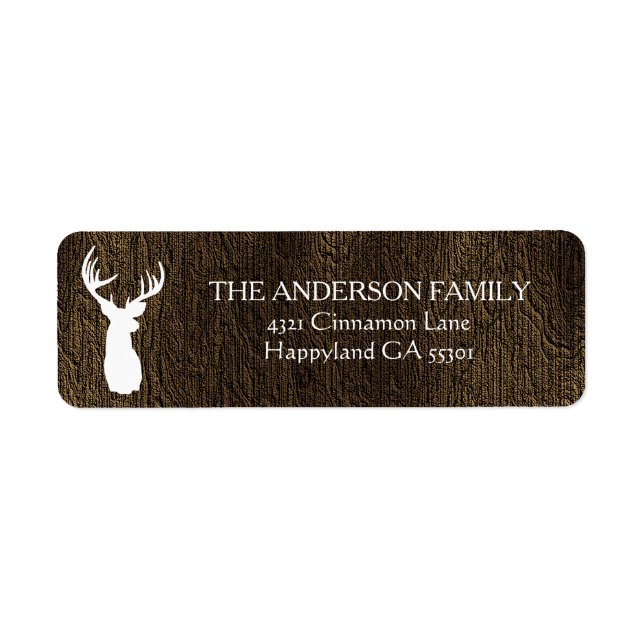 Rustic Deer Antlers Wood (Front)