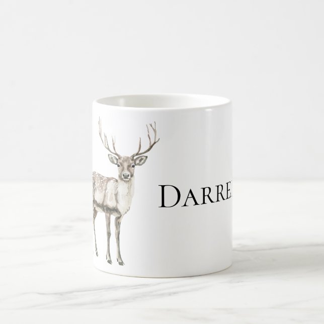 Rustic Deer Coffee Mug (Center)