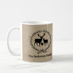 Rustic Deer Customised Coffee Mug