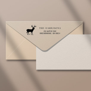 Rustic Deer Return Address Self-inking Stamp