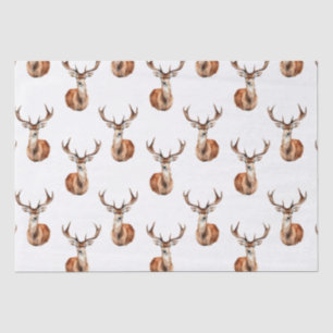 Rustic Deer Wildlife Watercolor Tissue Paper