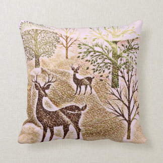 Rustic Deerscape Cushion