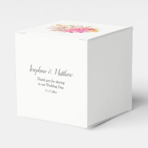 Rustic Desert Succulents Monogram Wedding Favour Box