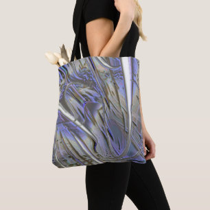 Rustic digital enlargement mix of polished carved  tote bag