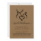 Rustic Doe & Deer Antlers Heart Bridal Shower