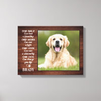 Rustic Dog Lover Quote Keepsake Dog Photo