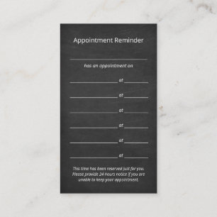 Rustic dog paw print chalkboard logo appointment business card