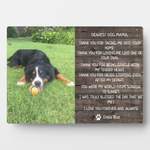Rustic Dog Pet Memorial Keepsake Quote Plaque